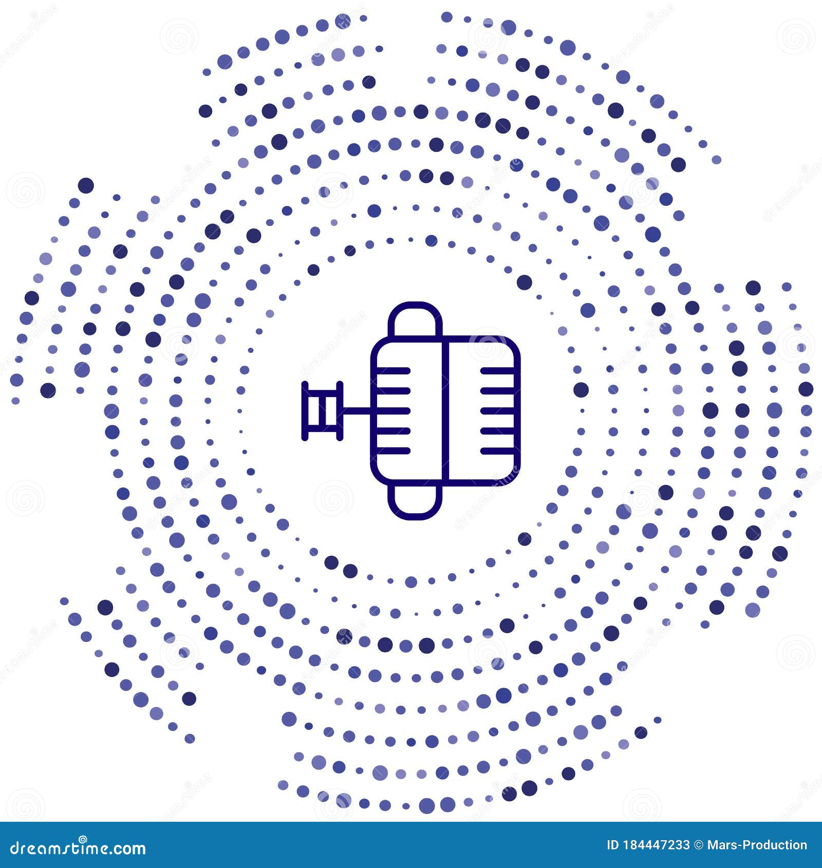 Car Alternator Linear Icon. Modern Outline Car Alternator Logo C Vector