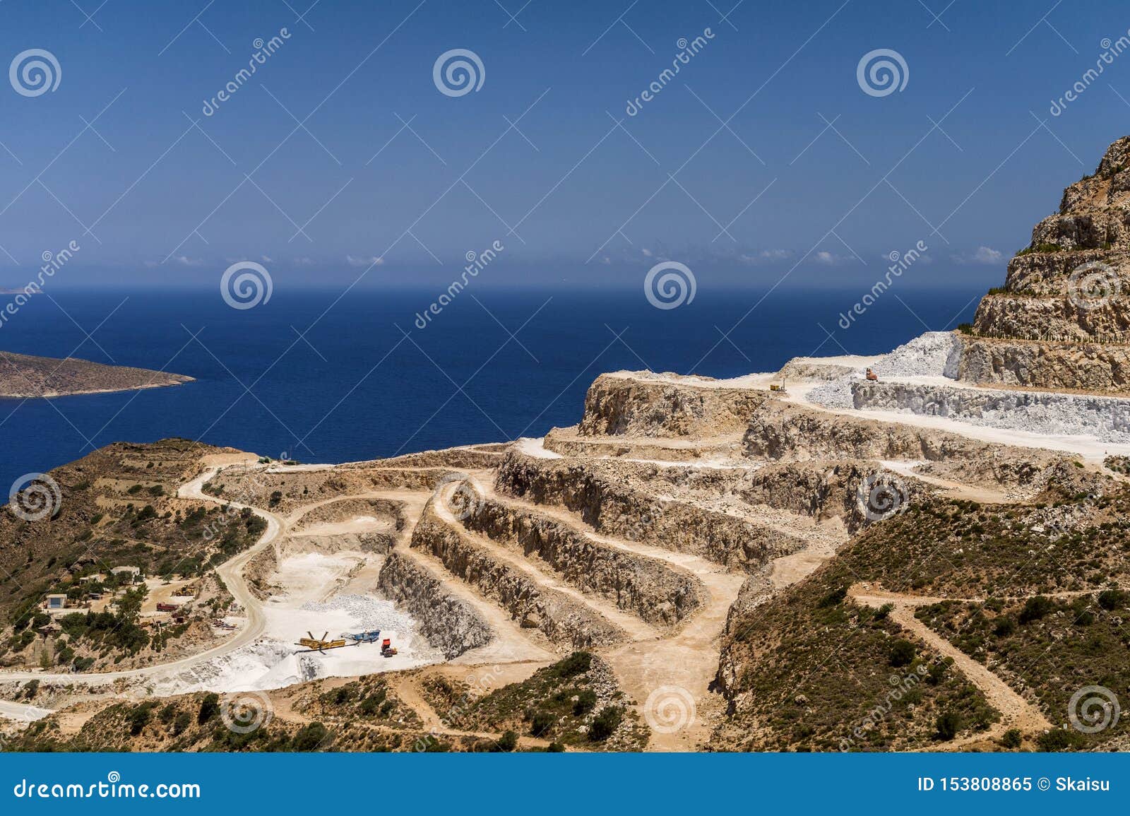 altsi view from mochlos on the crete island, greece