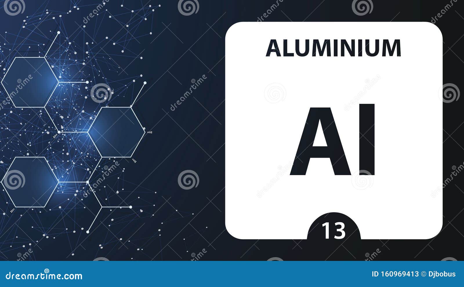 Aluminium 13 Element Alkaline Earth Metals Chemical Element Of Mendeleev Periodic Table Aluminium In Square Cube Creative Stock Illustration Illustration Of Background Pharmacy 160969413