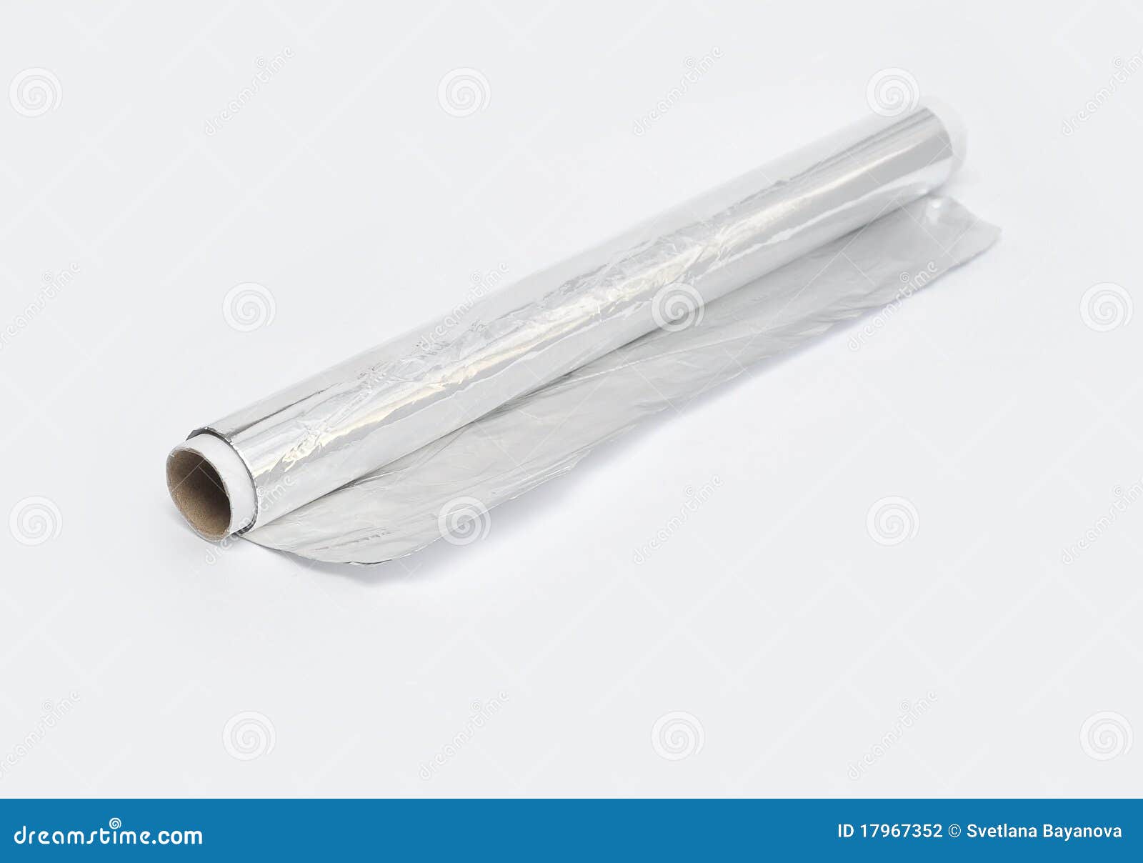 Aluminium foil roll stock photo. Image of silver, foil 17967352