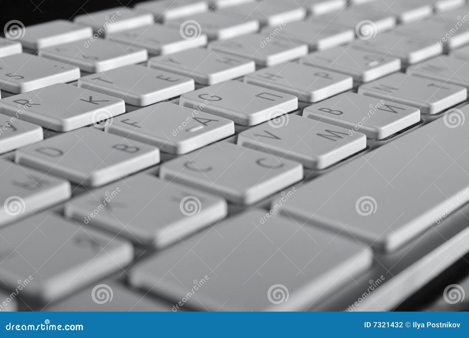 The aluminium keyboard stock photo. Image of technic, silver 7321432