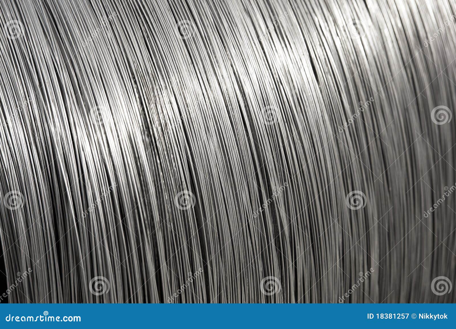 Aluminium Wire Spool Texture Stock Image - Image of electrical ...