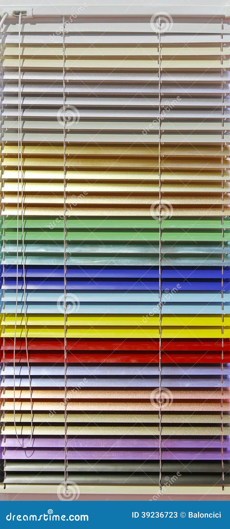 Aluminum blinds stock image. Image of colour, colorful 39236723
