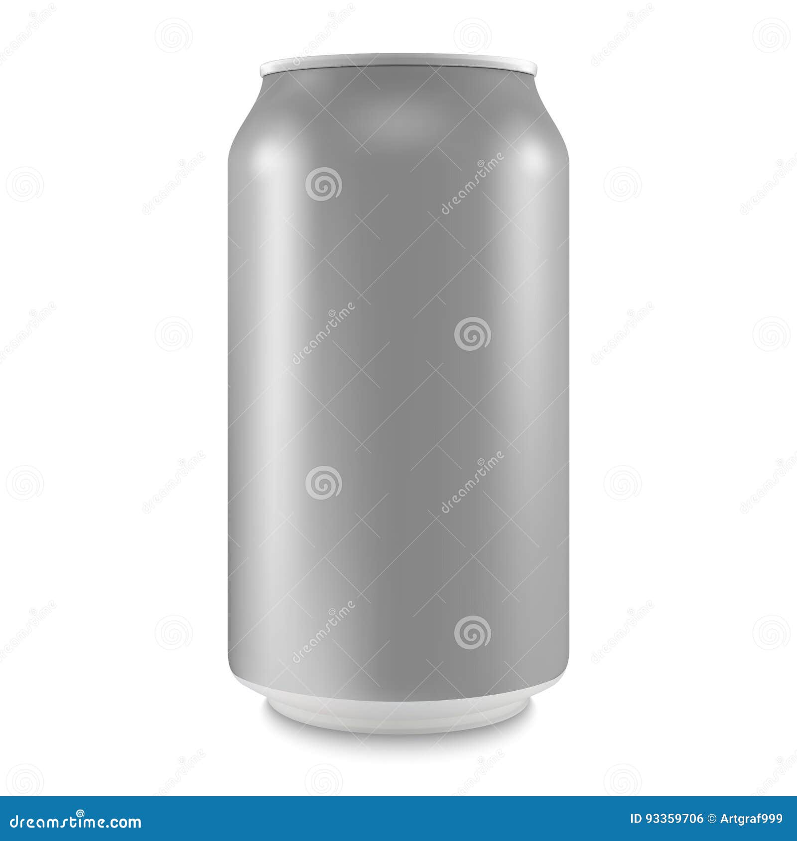 Aluminum Can of the Empty Layout for Your Design Stock Vector ...