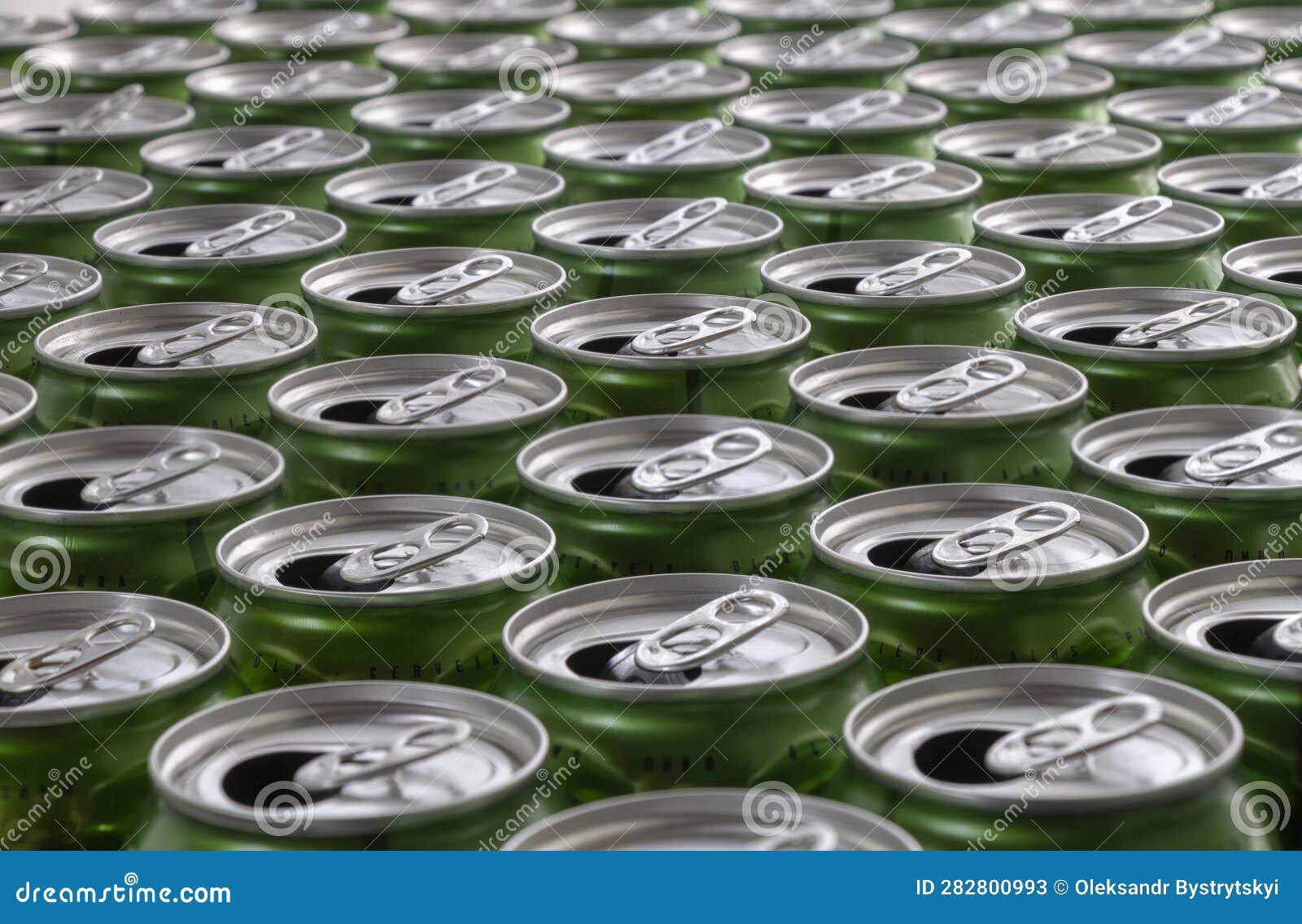 Aluminum Can Recycling, Close Up View Tops of Empty Cans Stock Image Image of soda, beer