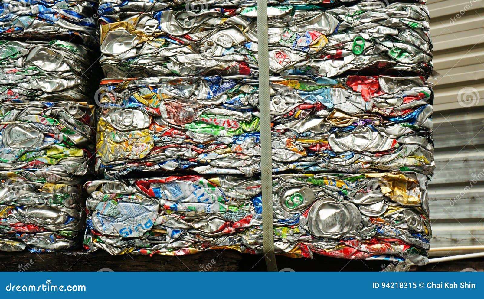 Aluminum can for recycling stock image. Image of industry 94218315