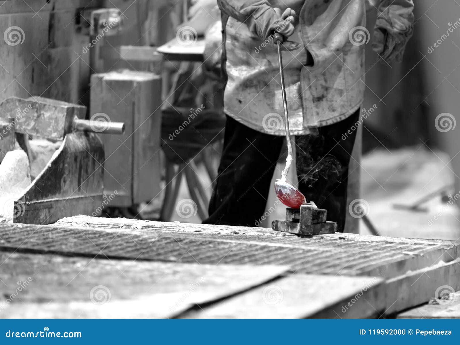 Aluminum cast house tasks stock photo. Image of house 119592000