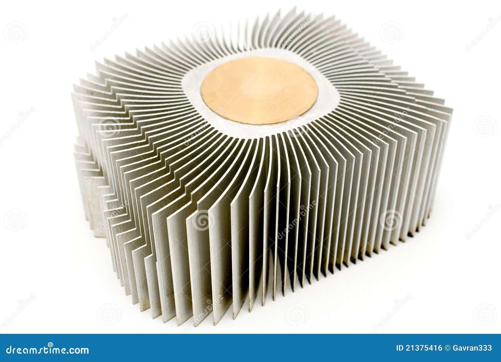 Aluminum Cpu Cooler Heat Sink Stock Photo Image Of