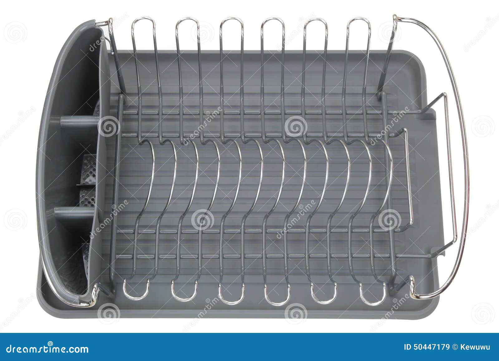 Aluminum Dish Rack Shelf with a Gray Tray Stock Image Image of hygiene, household 50447179