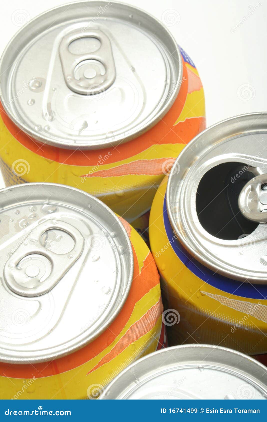 Aluminum drink cans stock image. Image of liquid, summer 16741499