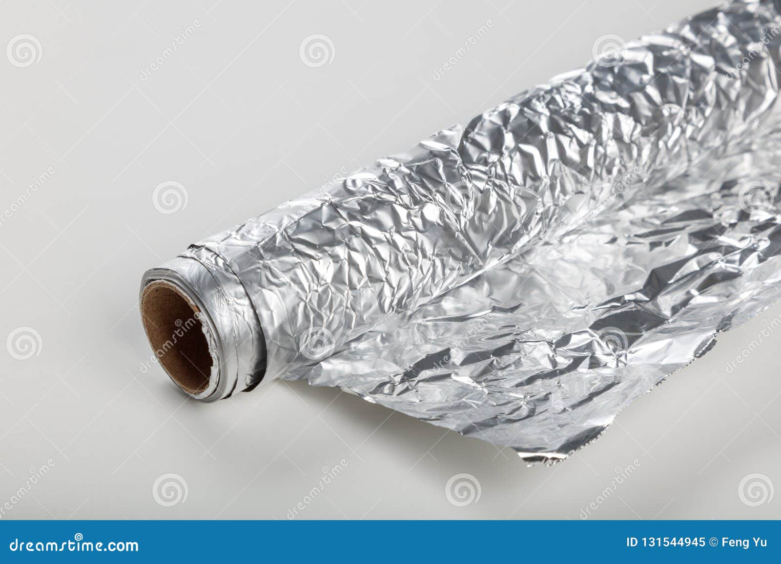 Aluminum foil roll stock image. Image of pack, kitchen 131544945