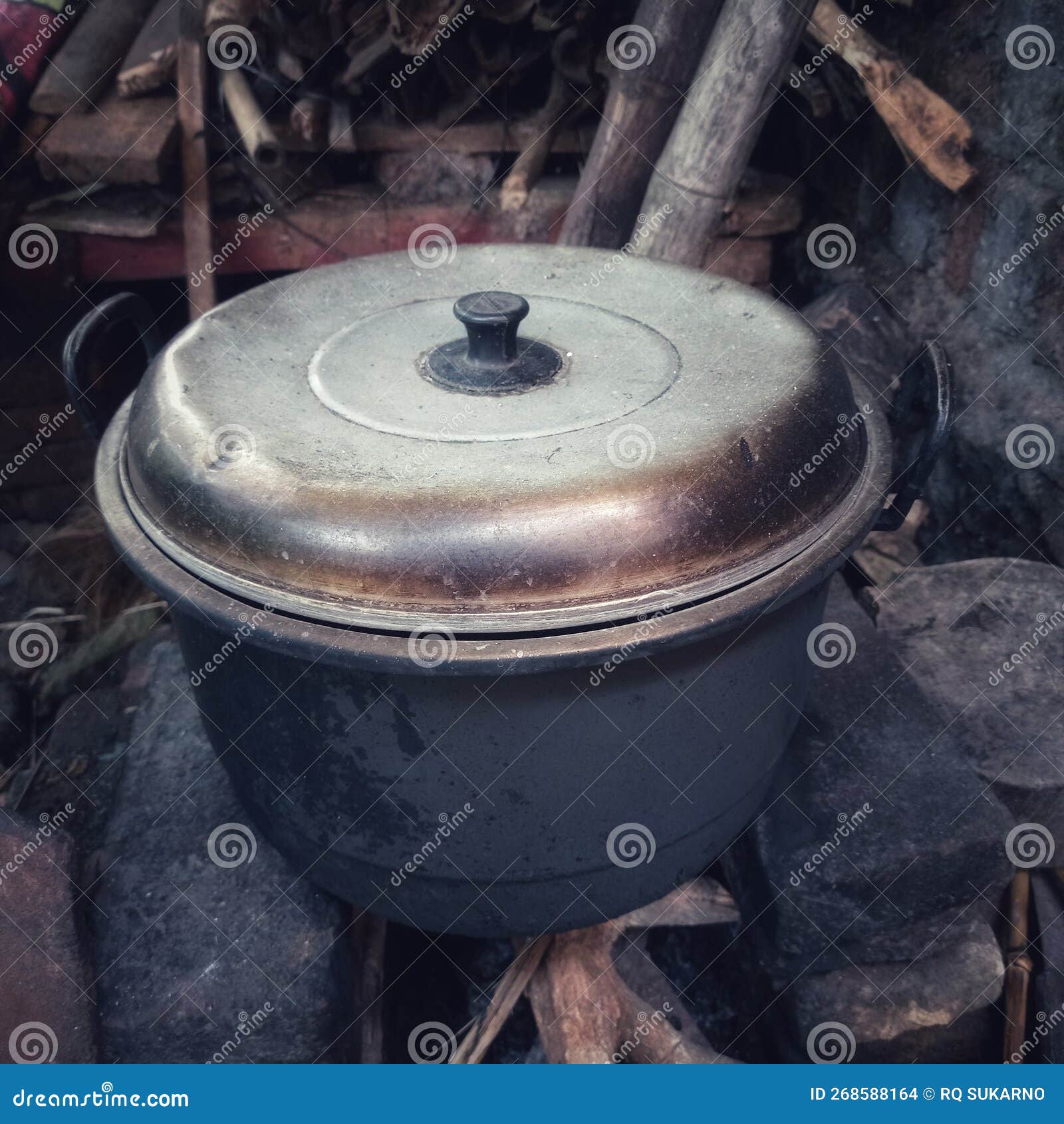 Aluminum Pot for Boiling Water Stock Photo Image of water