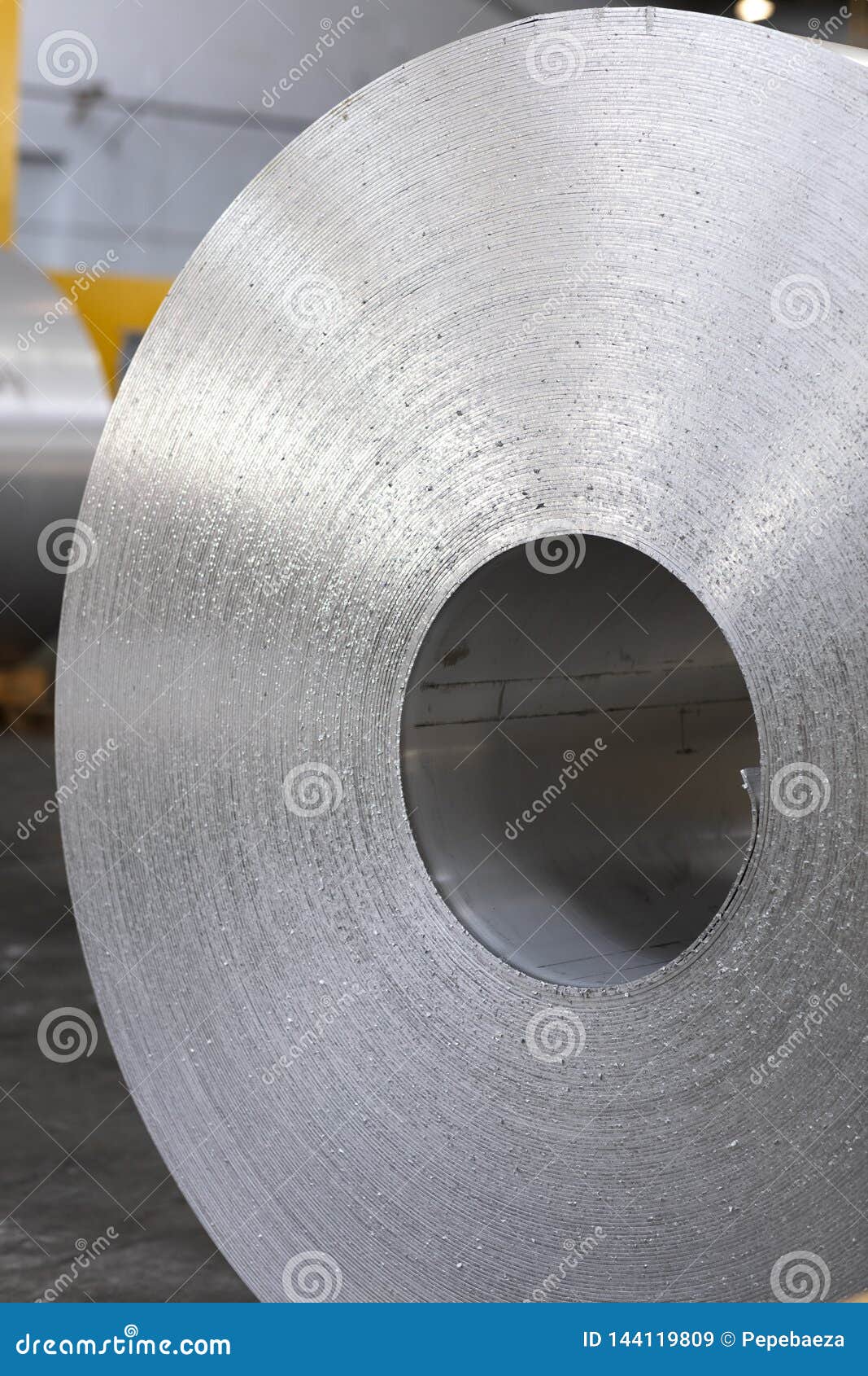 Aluminum Production in Coils Stock Image Image of factory, pattern