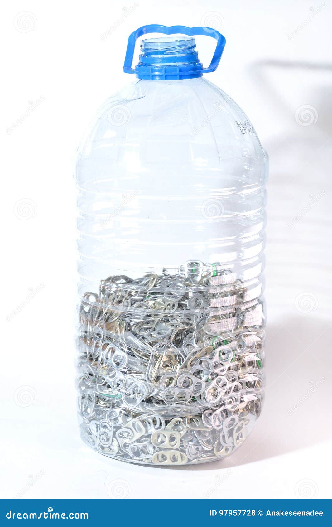 Aluminum Pull Tabs in Bottle Stock Photo Image of steel, packaging
