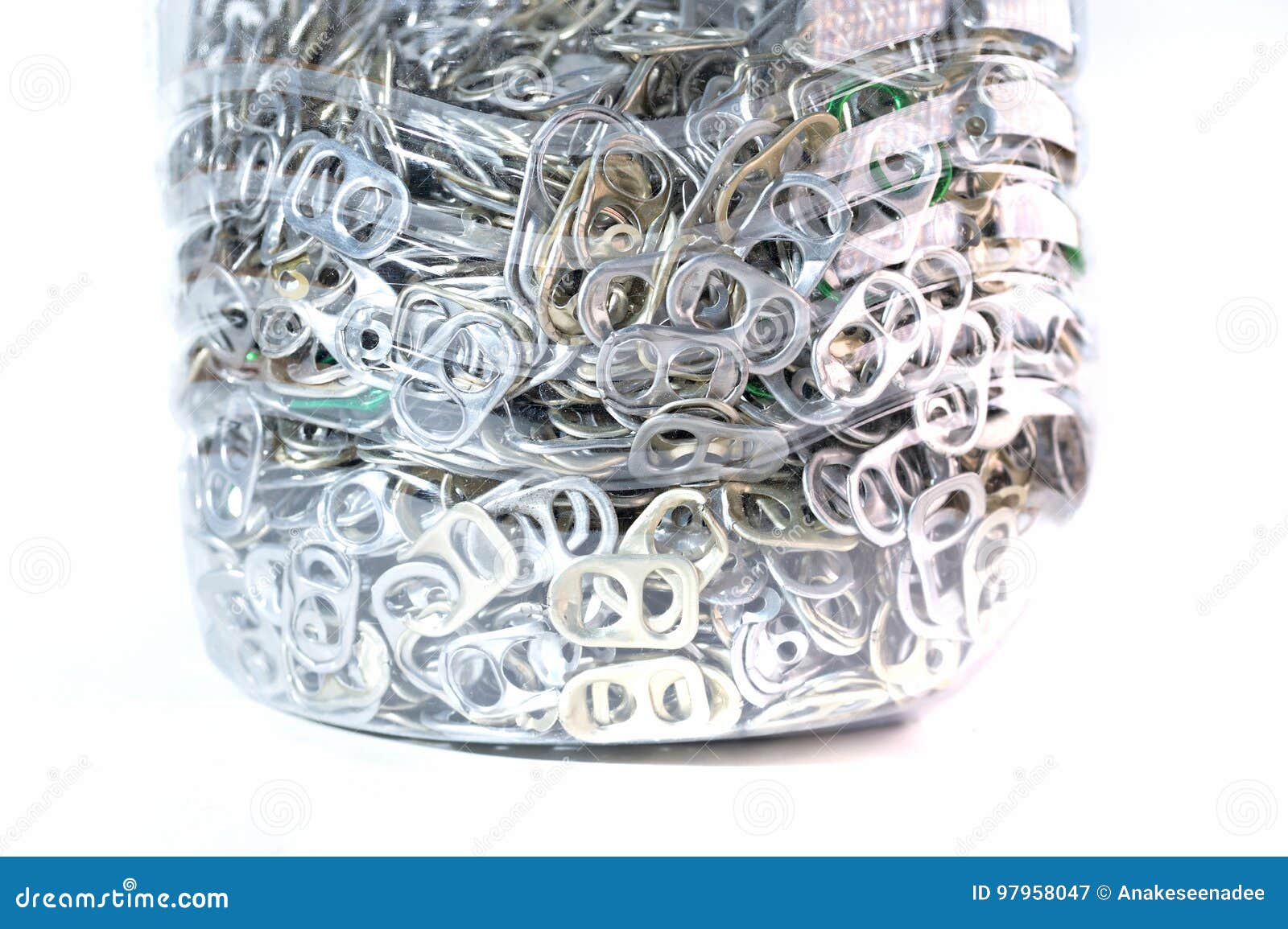 Aluminum Pull Tabs in Bottle Stock Image Image of pile, plastic 97958047