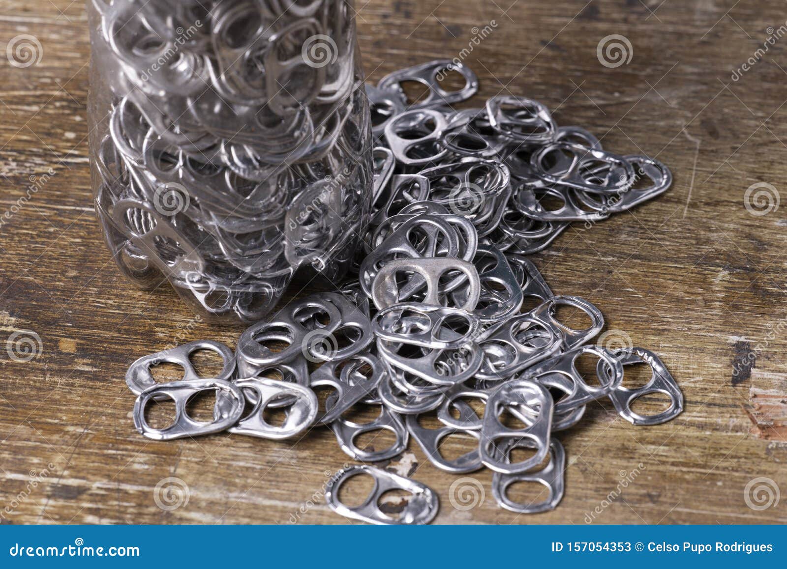 Aluminum pull tabs stock image. Image of recycling, steel 157054353
