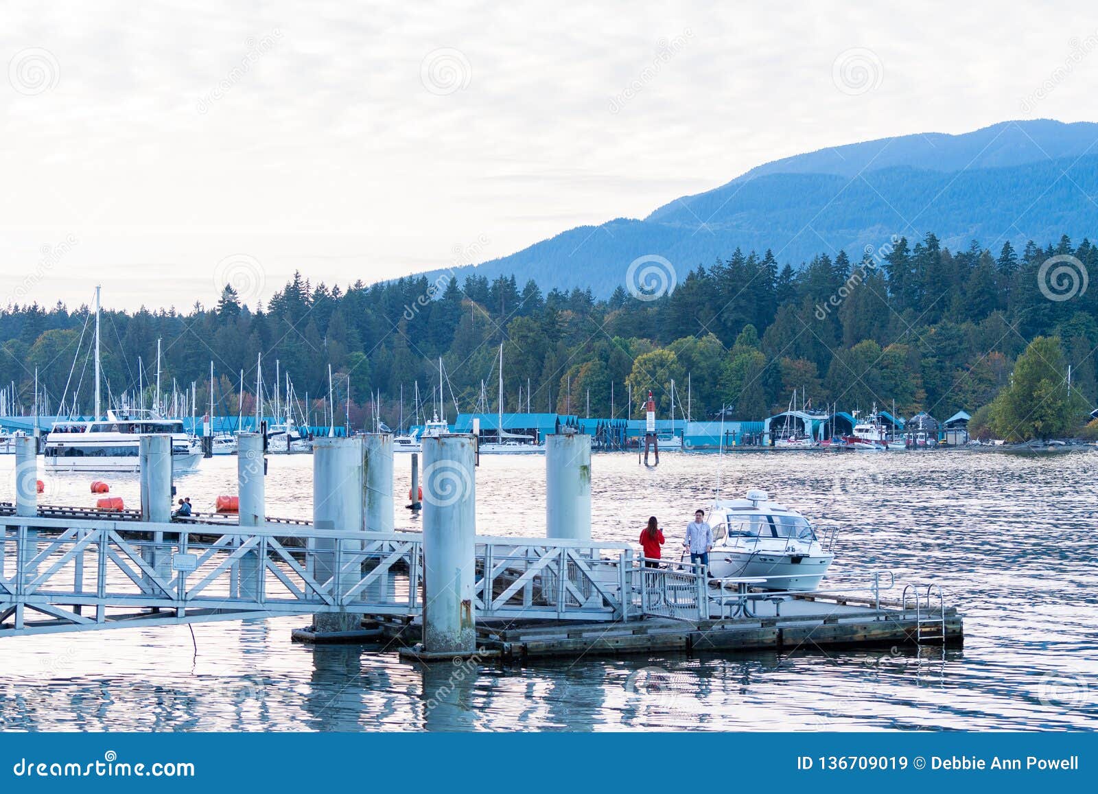 Aluminum Ramp Leading To A Floating Dock Editorial Stock 