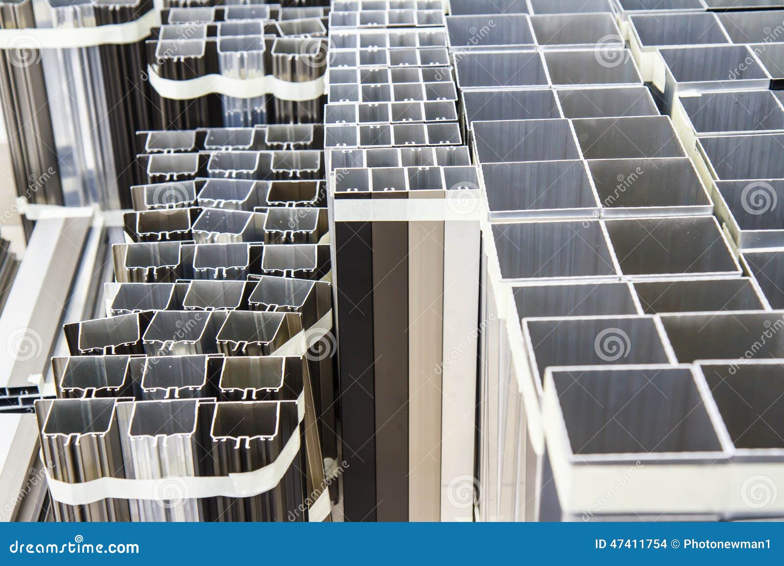 Aluminum Shapes stock photo. Image of pipelines, shiny 47411754