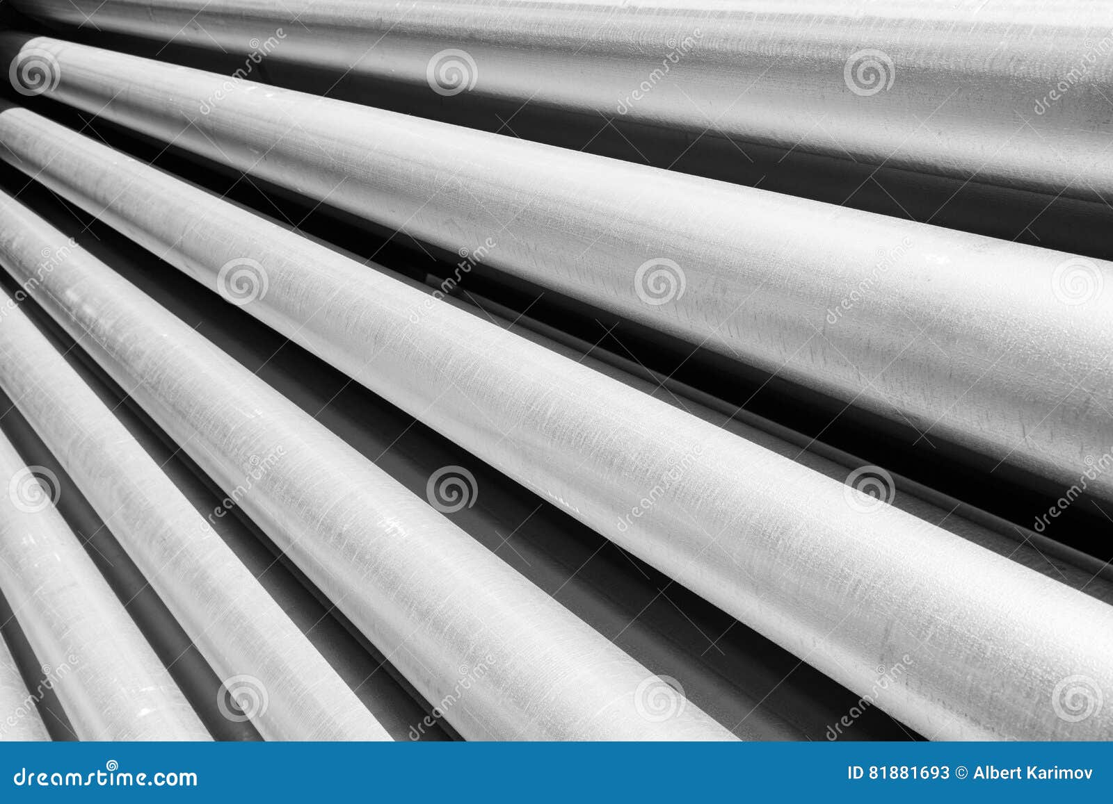 Aluminum Tubes As a Raw Material Stock Image Image of metal, circle