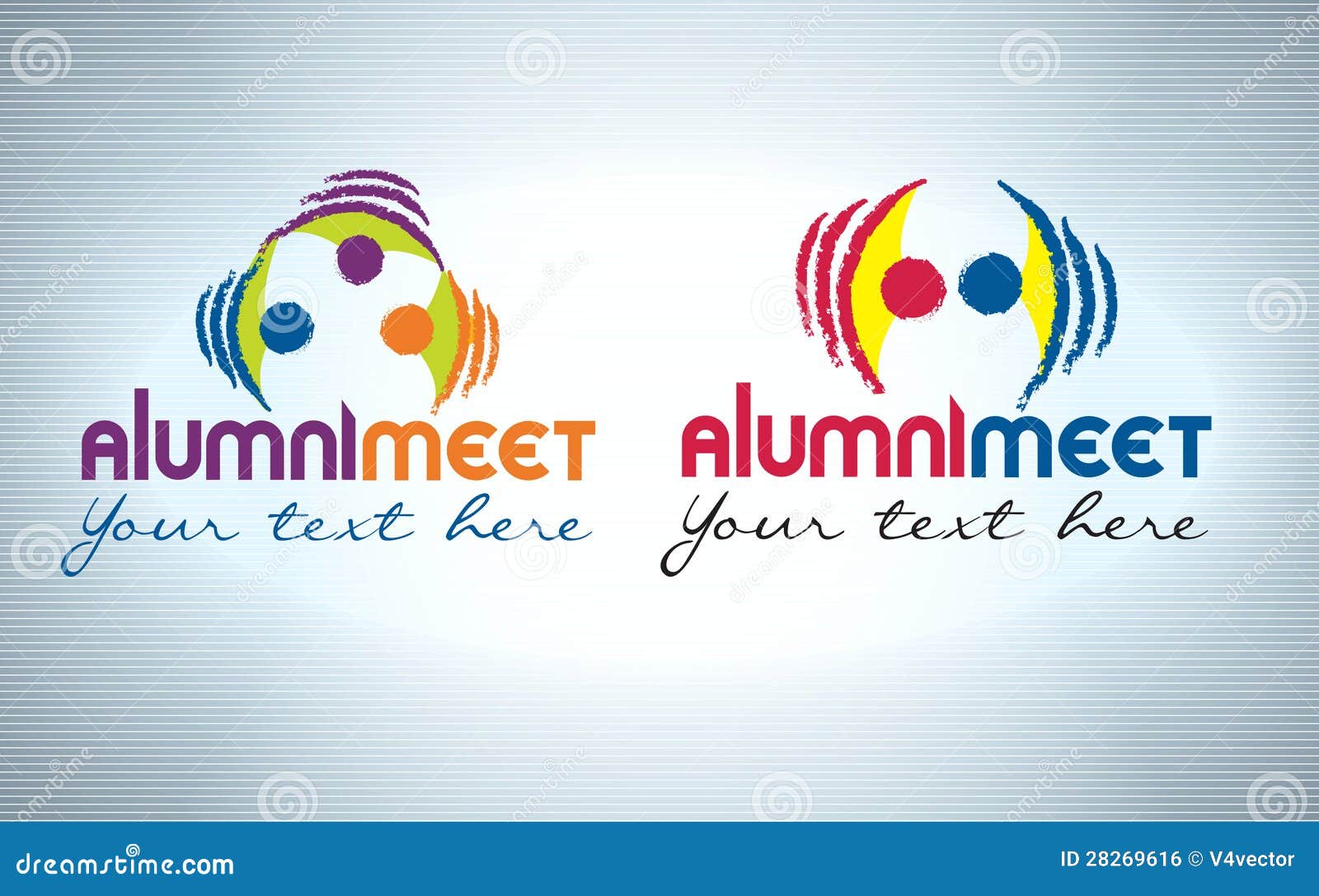 Alumni meet logo design stock vector. Illustration of graphic 28269616
