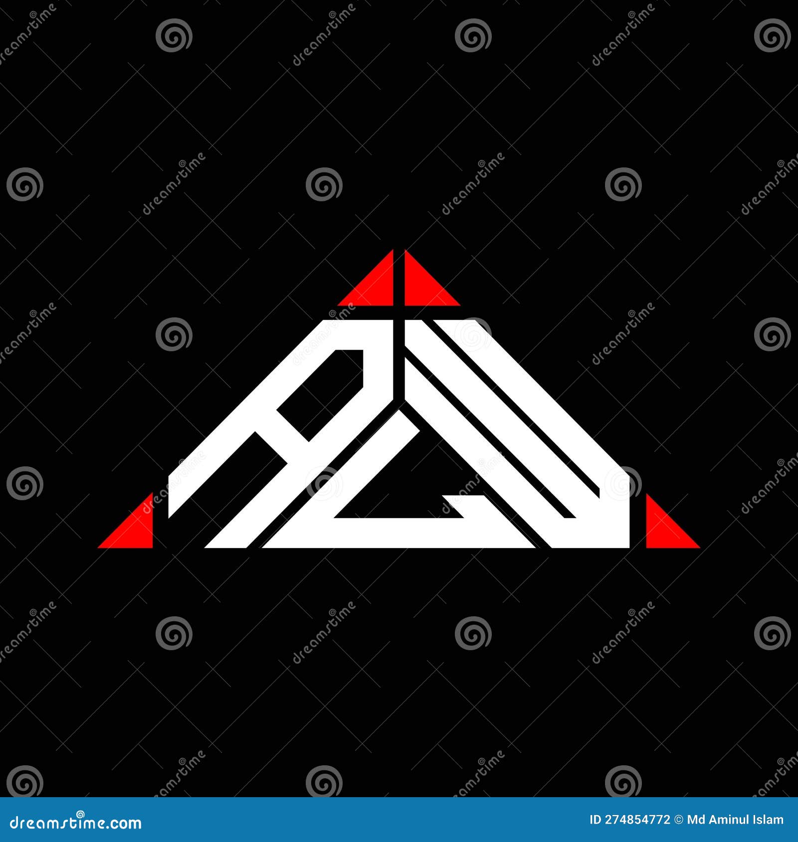 alw letter logo creative  with  graphic,