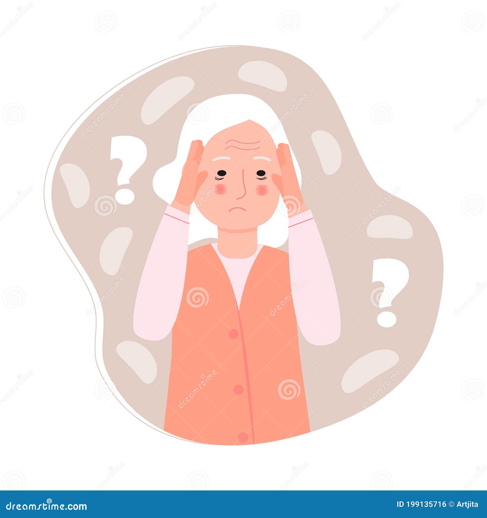 Alzheimer Old Human, Neurology Health Care, Parkinson Or Dementia