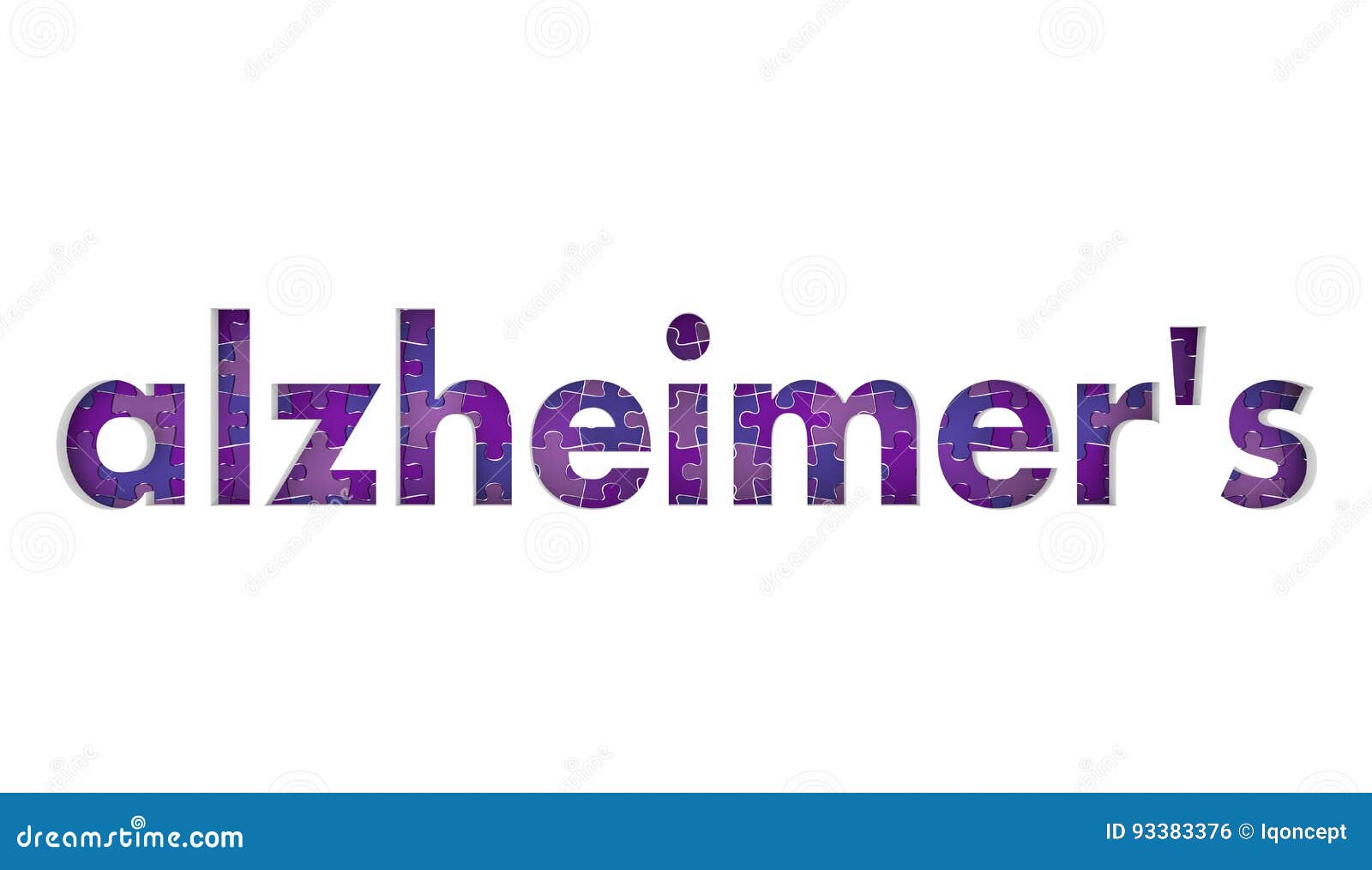 alzheimer`s disease puzzle pieces