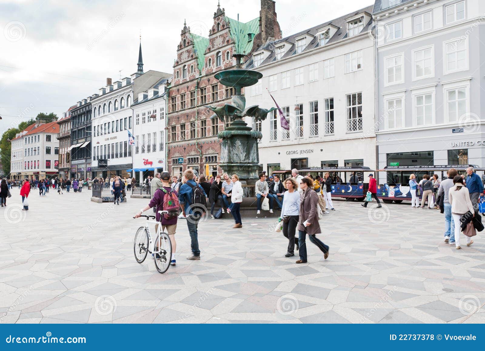 Amagertorv - Centraal Vierkant in Kopenhagen Redactionele Stock Foto ...