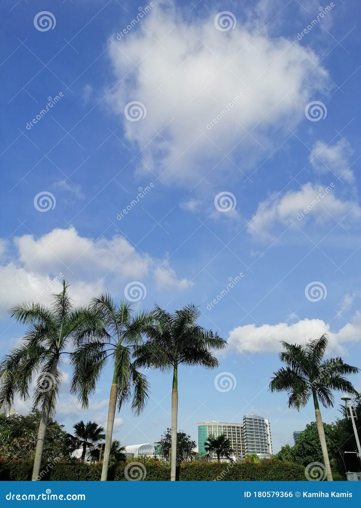 amaizing panoramic view of beautiful skies and clouds at anjung floria presint 4 putrajaya. beautiful place for families