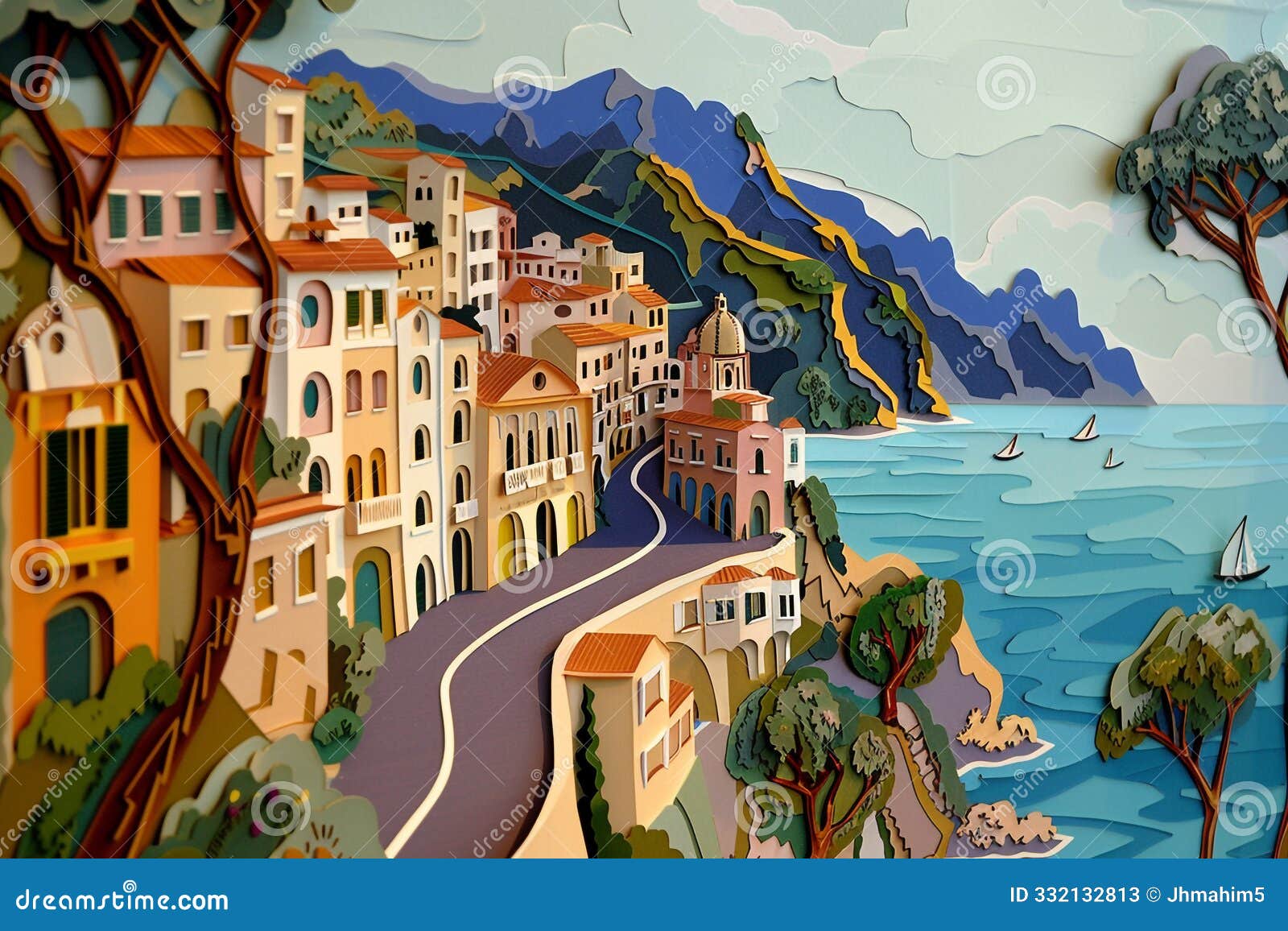 amalfi coast a paper cut masterpiece with serpentine roads and picturesque villages the essence of italys coastline