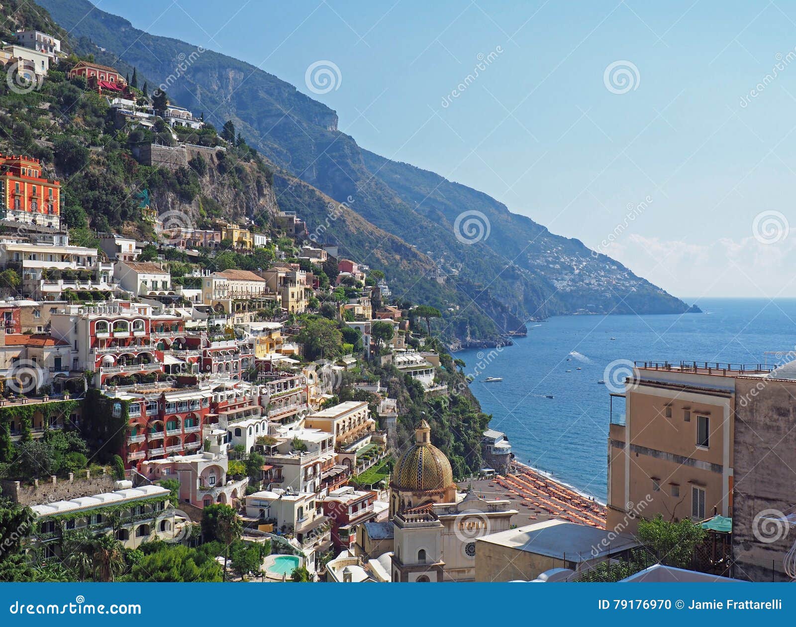 The Amalfi Coast stock photo. Image of italy, mountains - 79176970