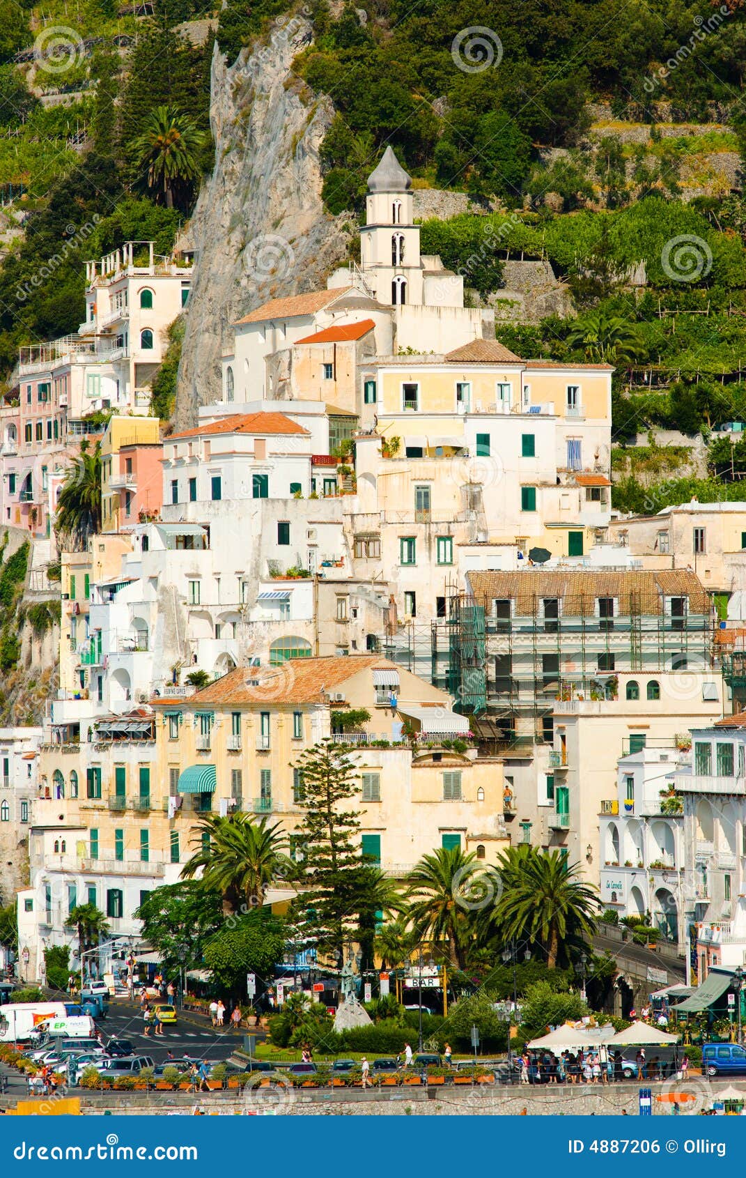 Amalfi Panorama of the Village Stock Photo - Image of italy, habitat ...