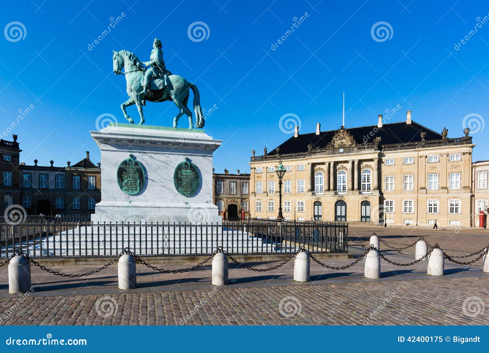 Amalienborg Castle stock image. Image of famous, royal - 42400175