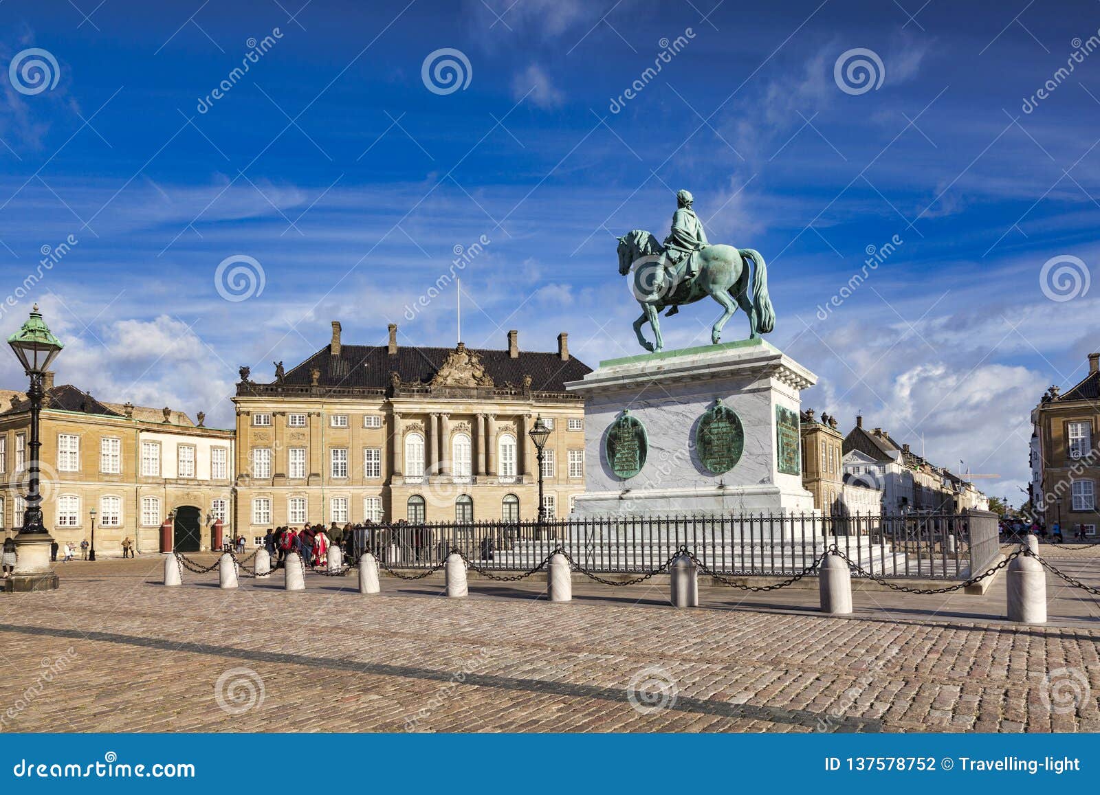 Amalienborg Palace and Square, Copenhagen,Denmark Editorial Photography ...