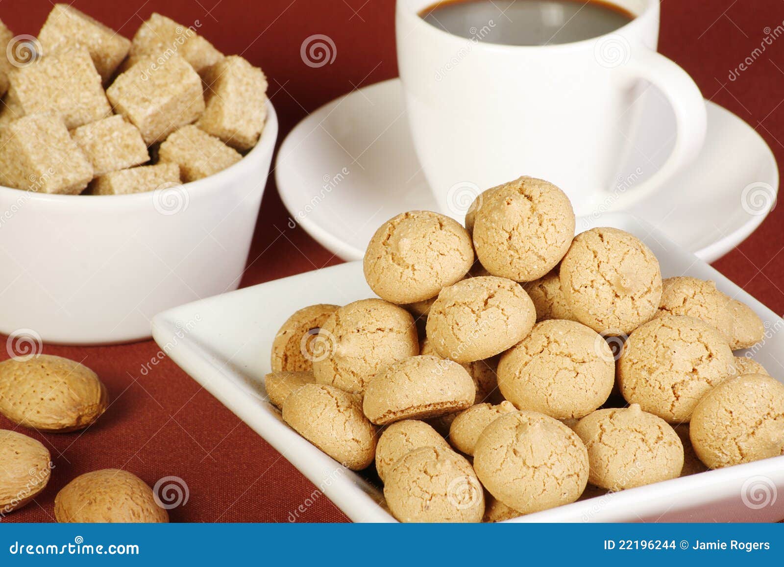 Amaretto biscuits stock photo. Image of dessert, almond 22196244