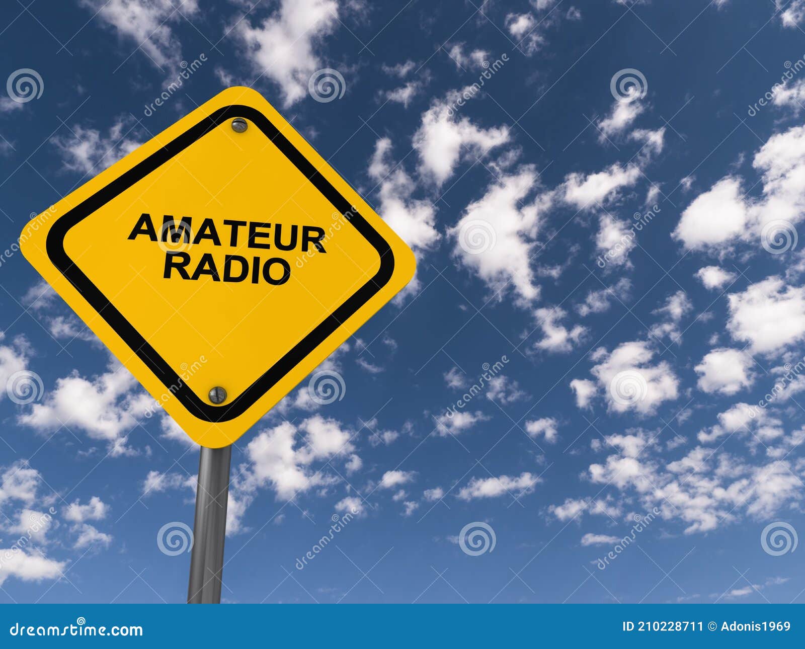 amateur radio traffic sign