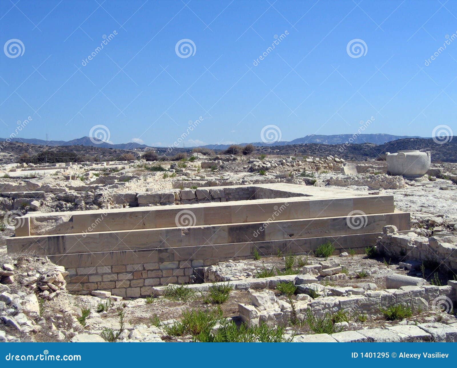 Amathus. Chipre. Excavación histórica en Chipre Amathus