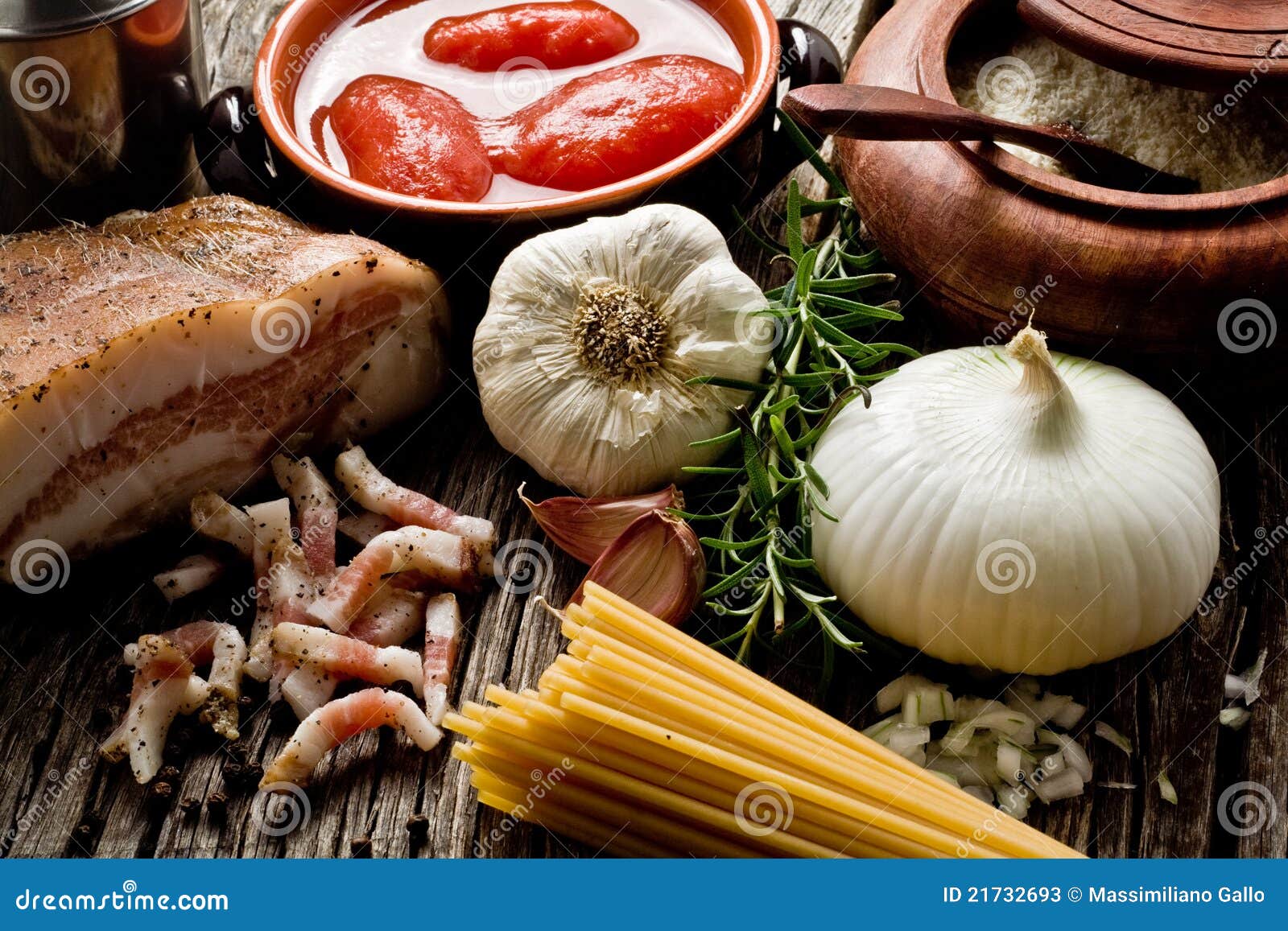 Amatriciana ingredients stock image. Image of pasta, parmesan 21732693