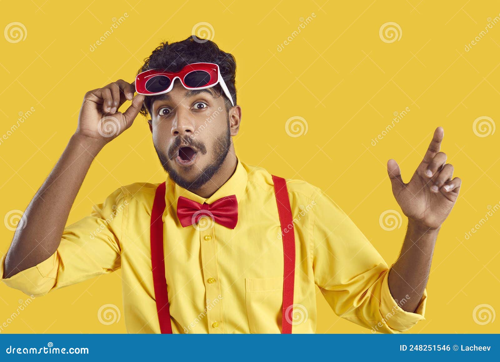 Amazed Excited Funny Indian Guy Looking at Camera with Surprised Wow Face  Expression. Stock Photo - Image of wide, reaction: 248251546