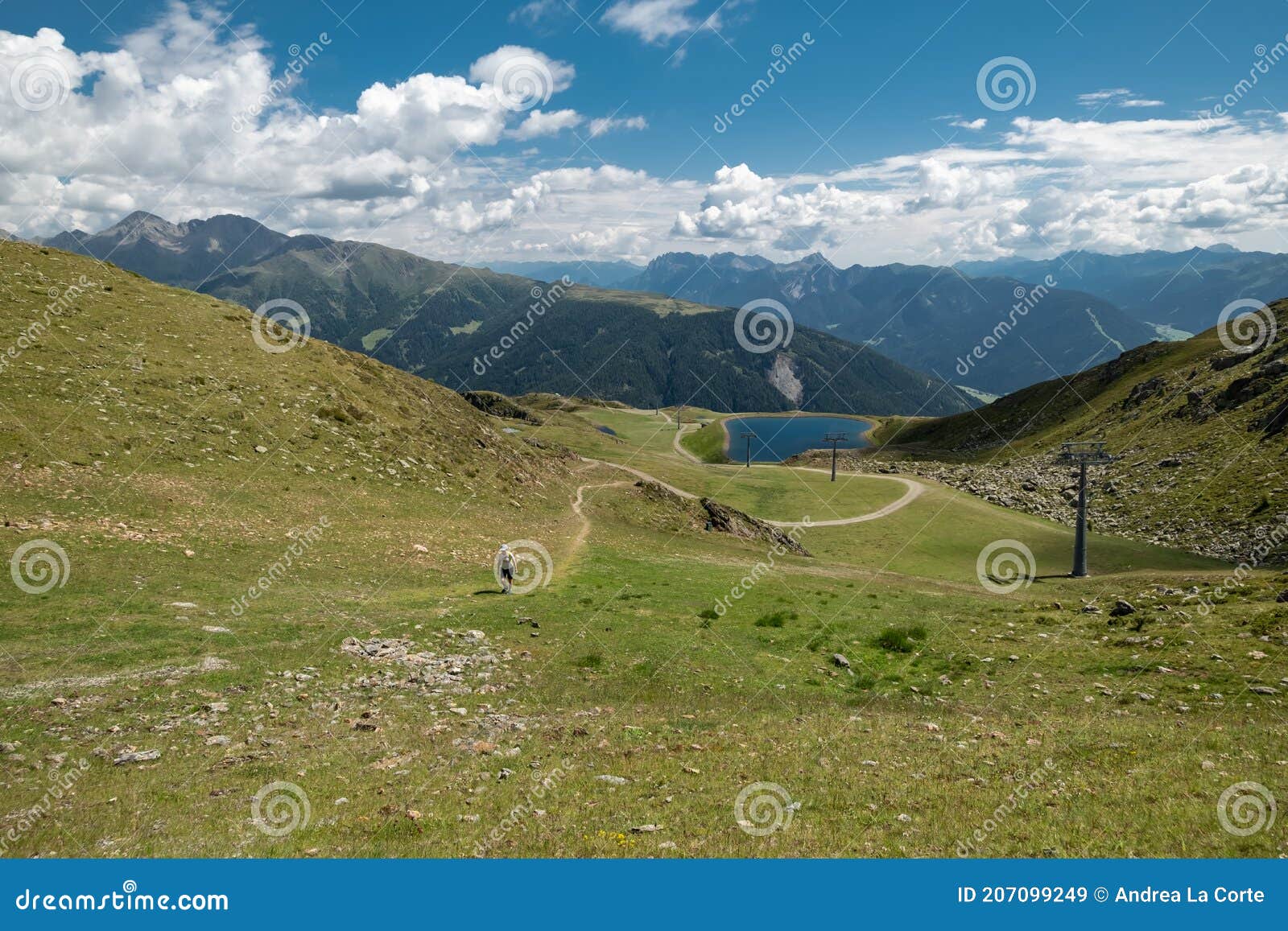 amazing alpine lake in a spring summer landscape in tirol, austria