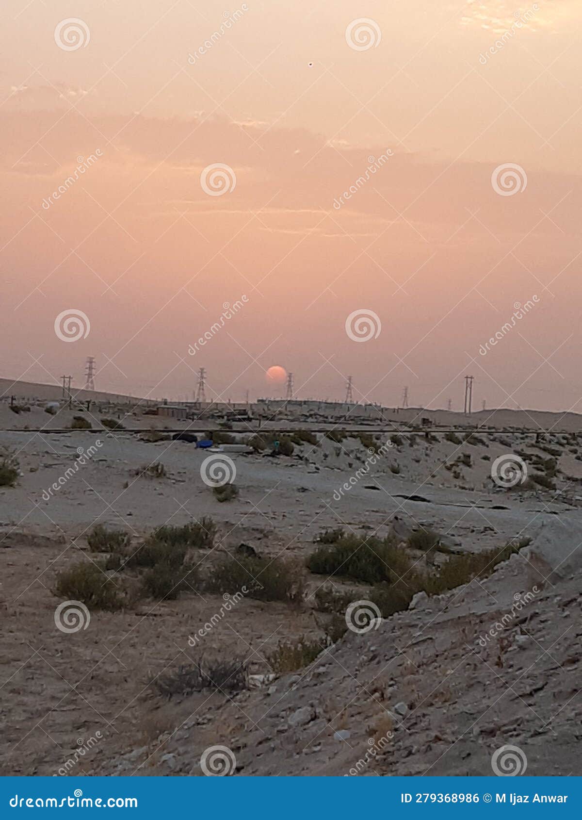 amazing and beautiful view of sun set in ksa