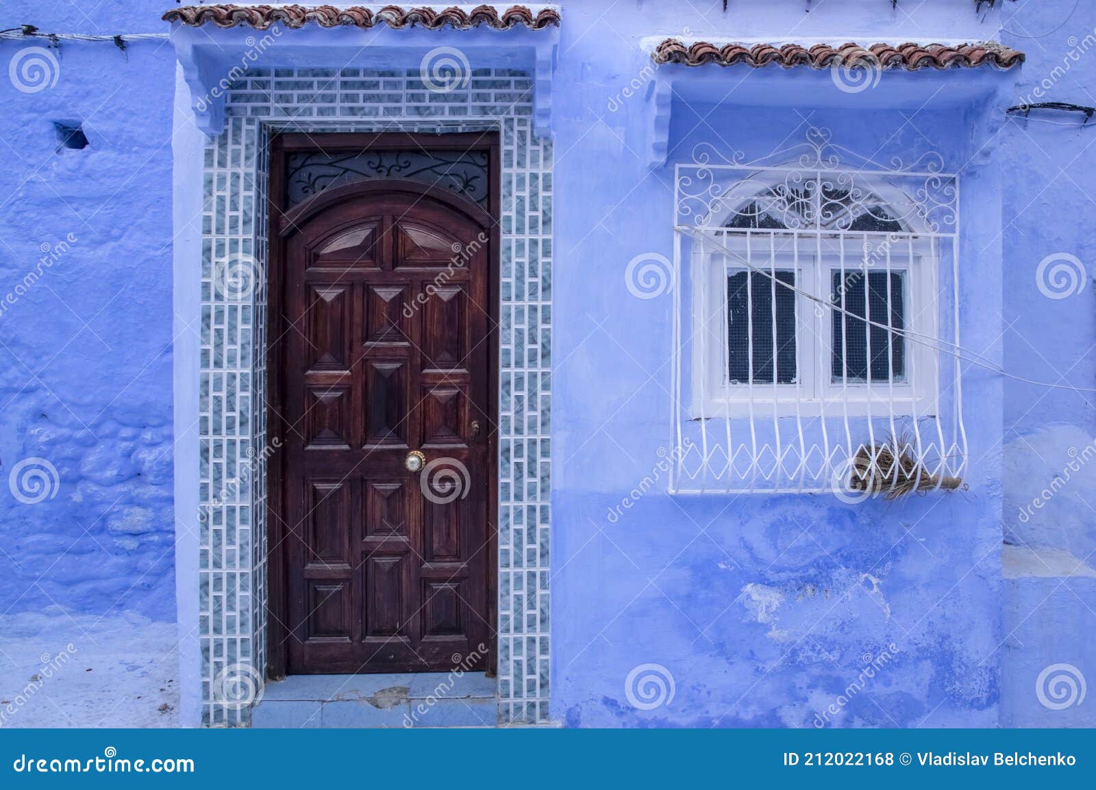 blue city chefchaouen. morocco, africa