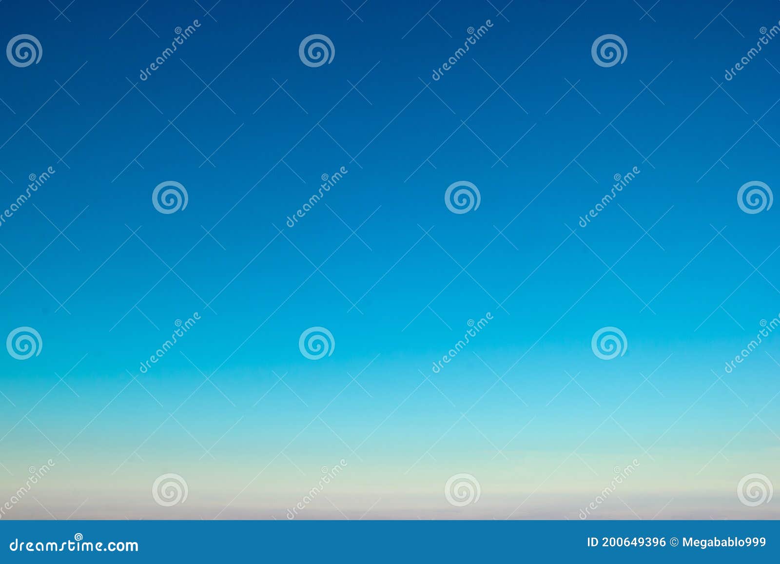 Amazing Clear Aqua Blue Colors Sunset Sky Gradient Background Stock