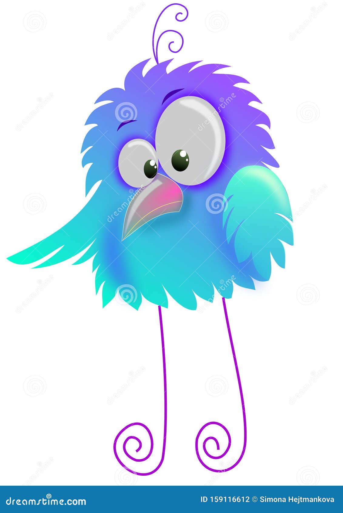 Amazing and Cute Cartoon Bird that Shows the Direction Stock Vector -  Illustration of swirl, bird: 159116612