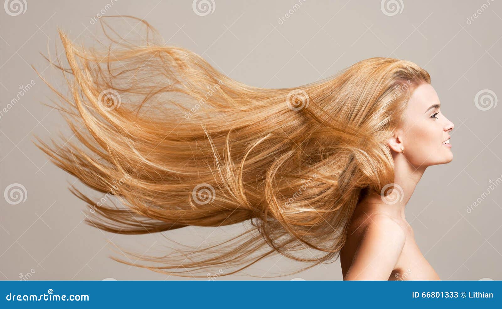 Amazing flowing hair. stock image. Image of cosmetics - 66801333
