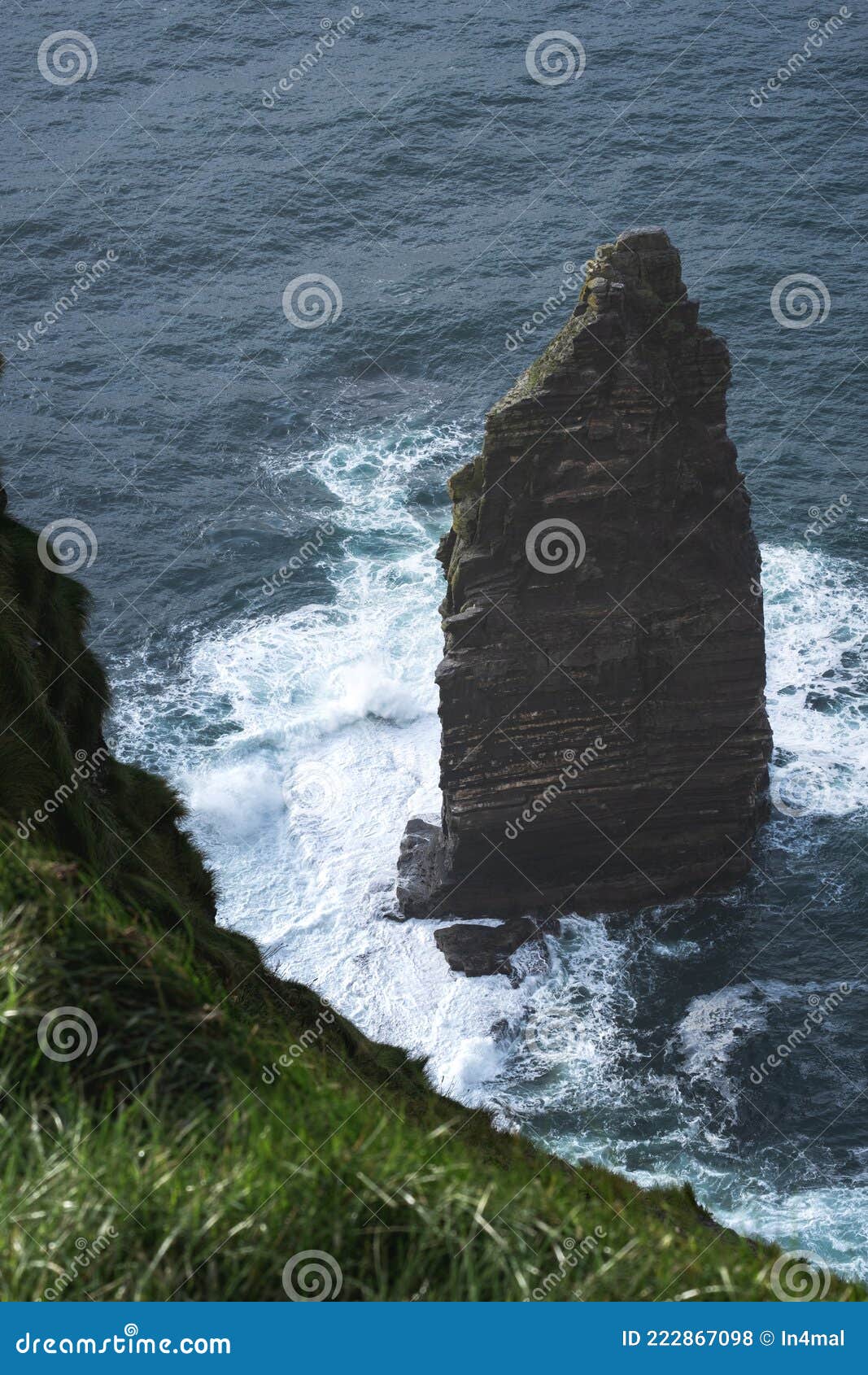 amazing landforms near cliffs of moher, ireland