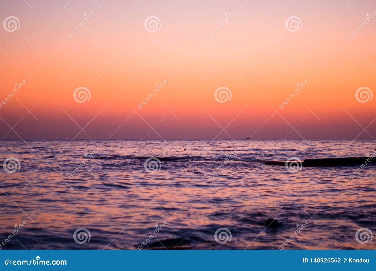 Amazing Sea Sunset The Sun Waves Clouds Stock Photo Image Of Wave