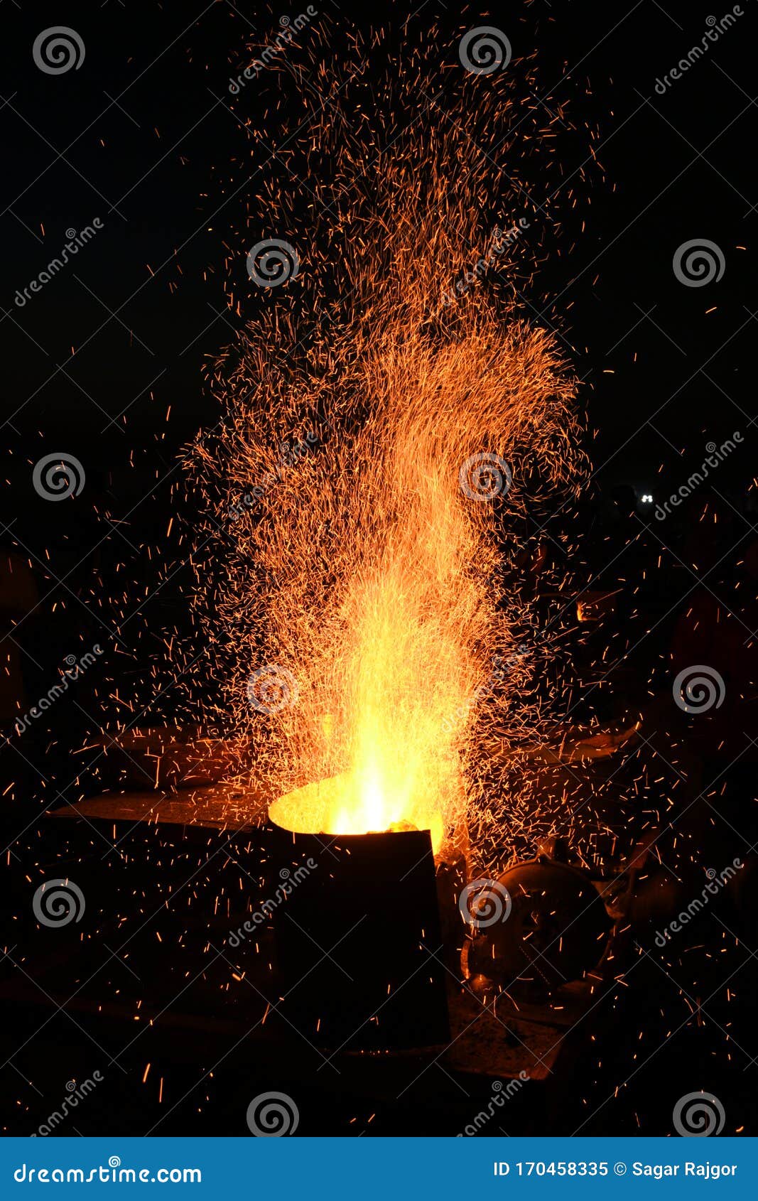 Amazing Sparks in the Dark. Beautiful Abstract Background on the Theme of  Fire, Light and Life Stock Image - Image of danger, bright: 170458335