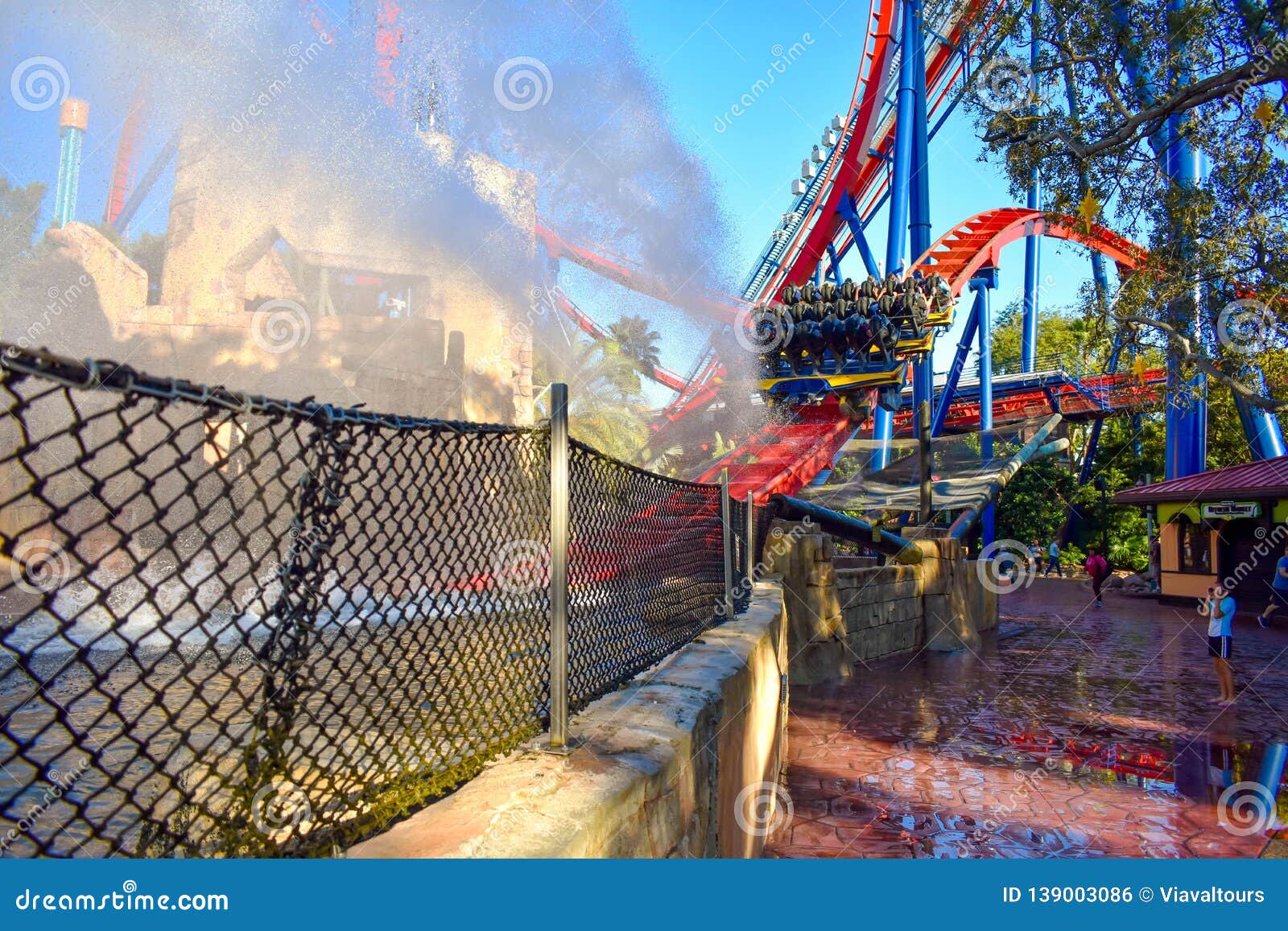 Amazing Splashdown In Sheikra Rollercoaster At Bush Gardens Tampa