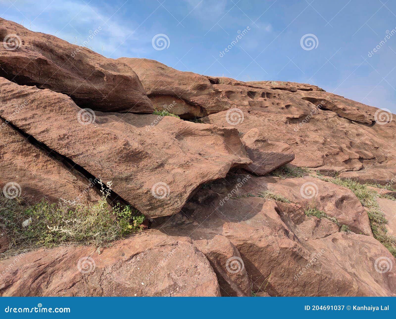 a amazing texture hill in jodhpur rajasthan,chamunda tample